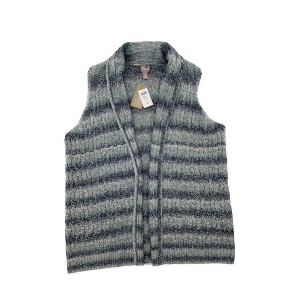 NWT Women’s Plus Size Chico’s Winter Spacedye Blue‎ Ice Zelida Vest Size 3 - Picture 1 of 9